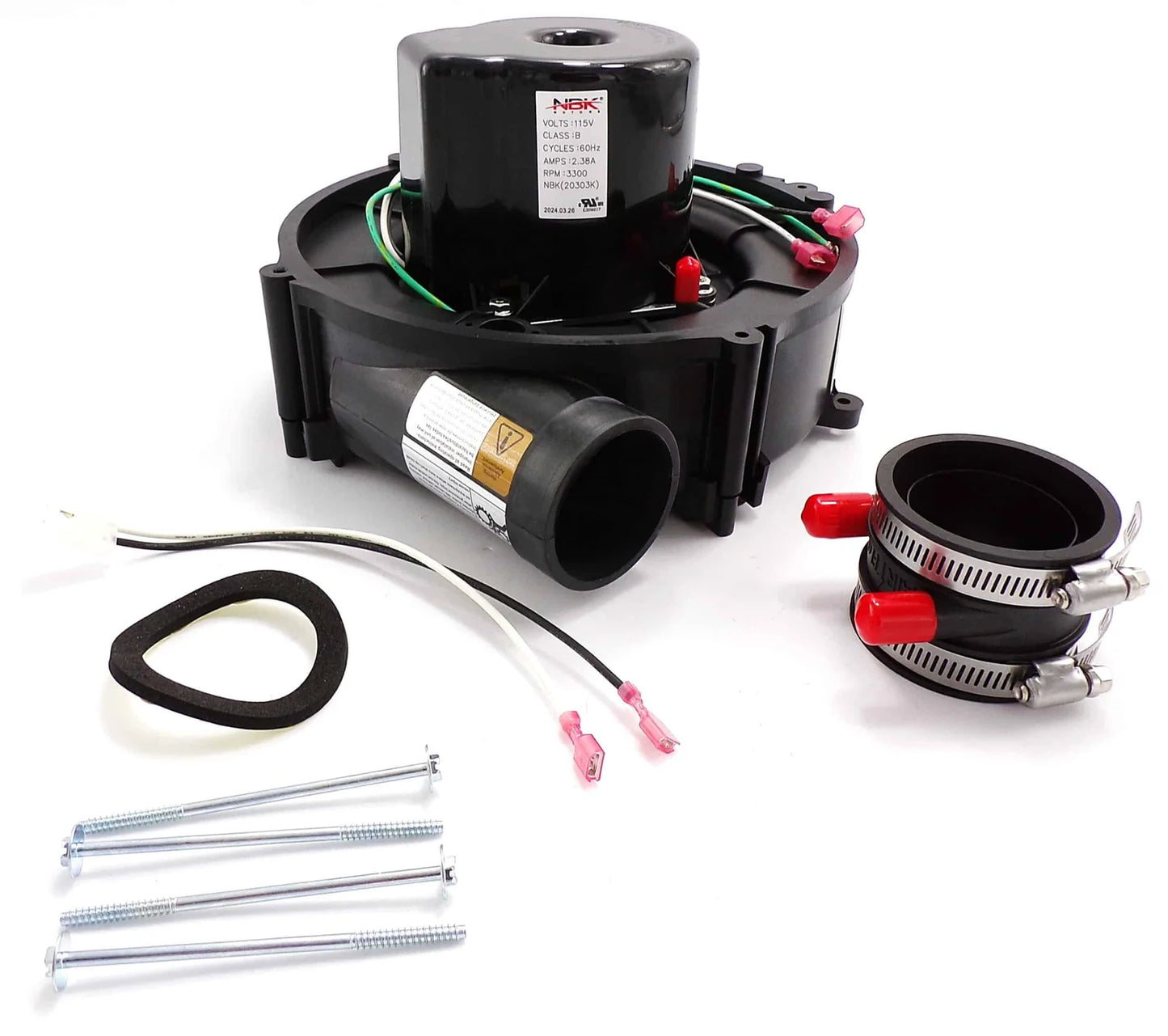 NBK-20303K BLOWER MOTOR 115V, 60HZ, 2.38A, 2900 RPM, 75.6 CFM A067