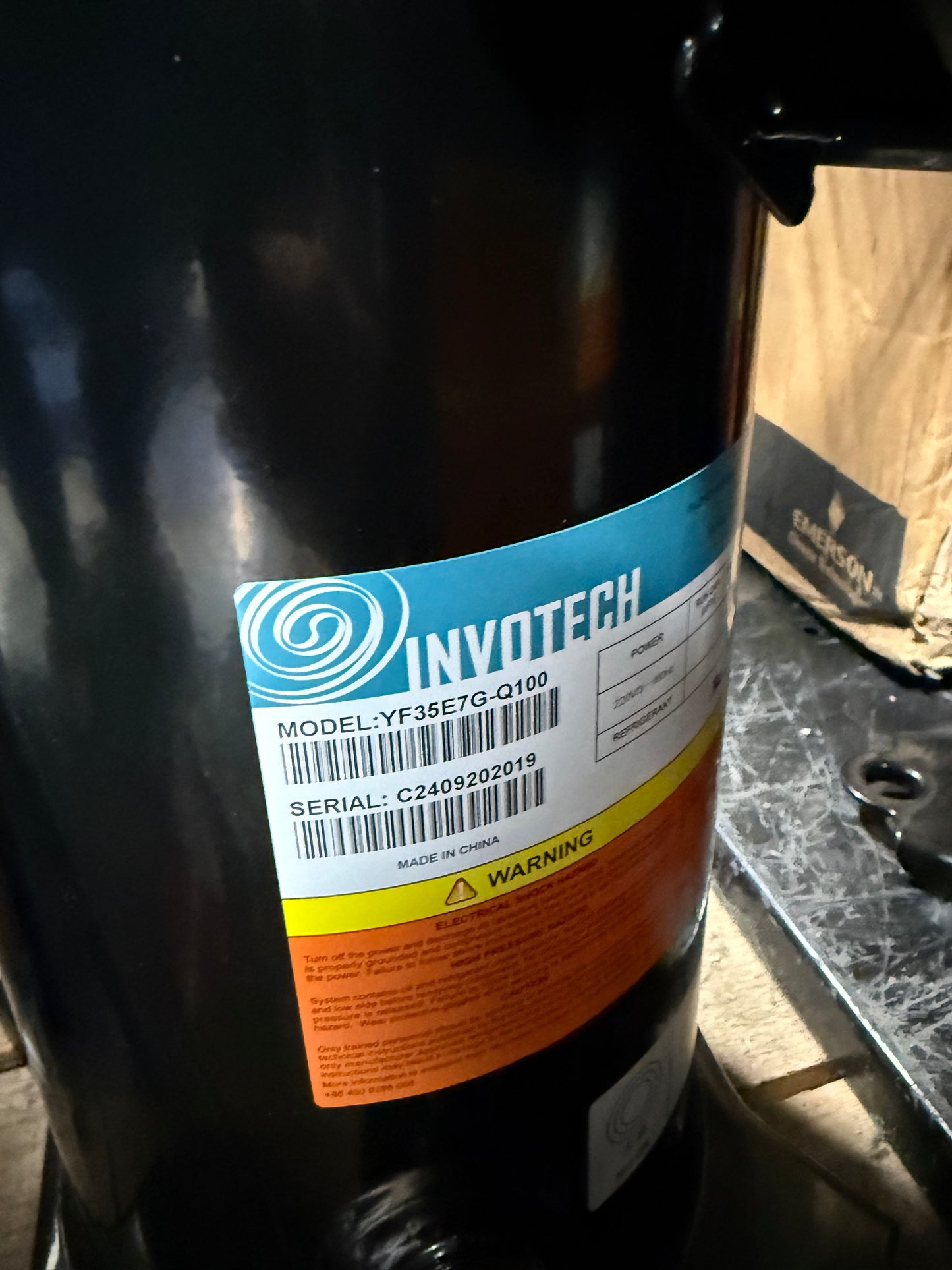 YF35E7G-Q100 Invotech Refrigeration Compressor