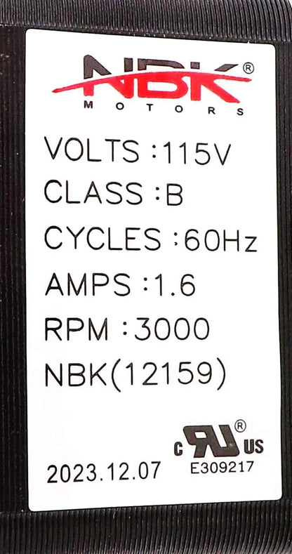 NBK-12159 Blower Assembly 1/18 HP 115V A157
