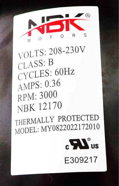 NBK-12170 BLOWER MOTOR, 230V A217