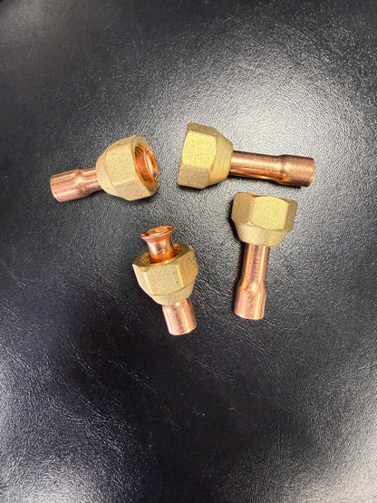 4 3/8" Swivel Flare to Solder Flare Nuts