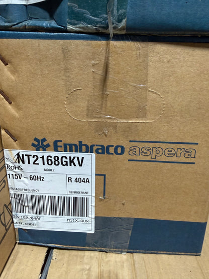 NT2168GKV Embraco Refrigeration Compressor, 115V, R404a