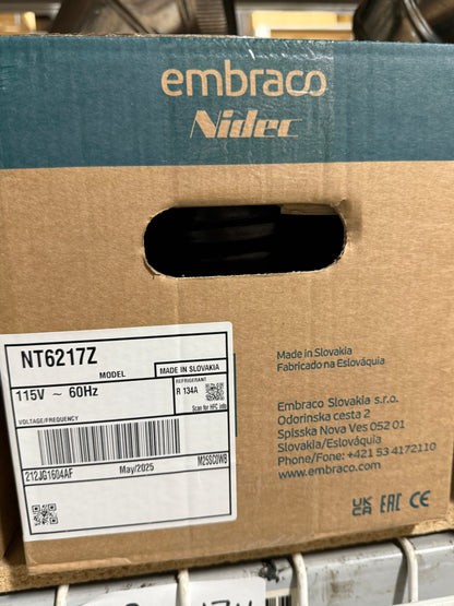 NT6217Z Embraco Refrigeration Compressor 115V, R134a