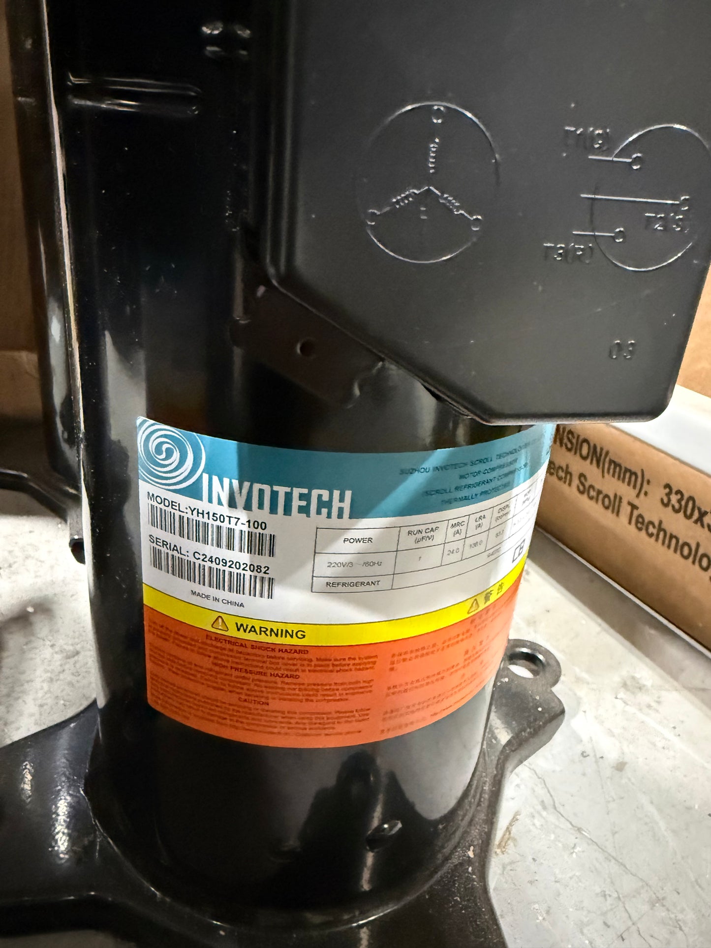 YH150T7-100 Invotech Refrigeration Compressor