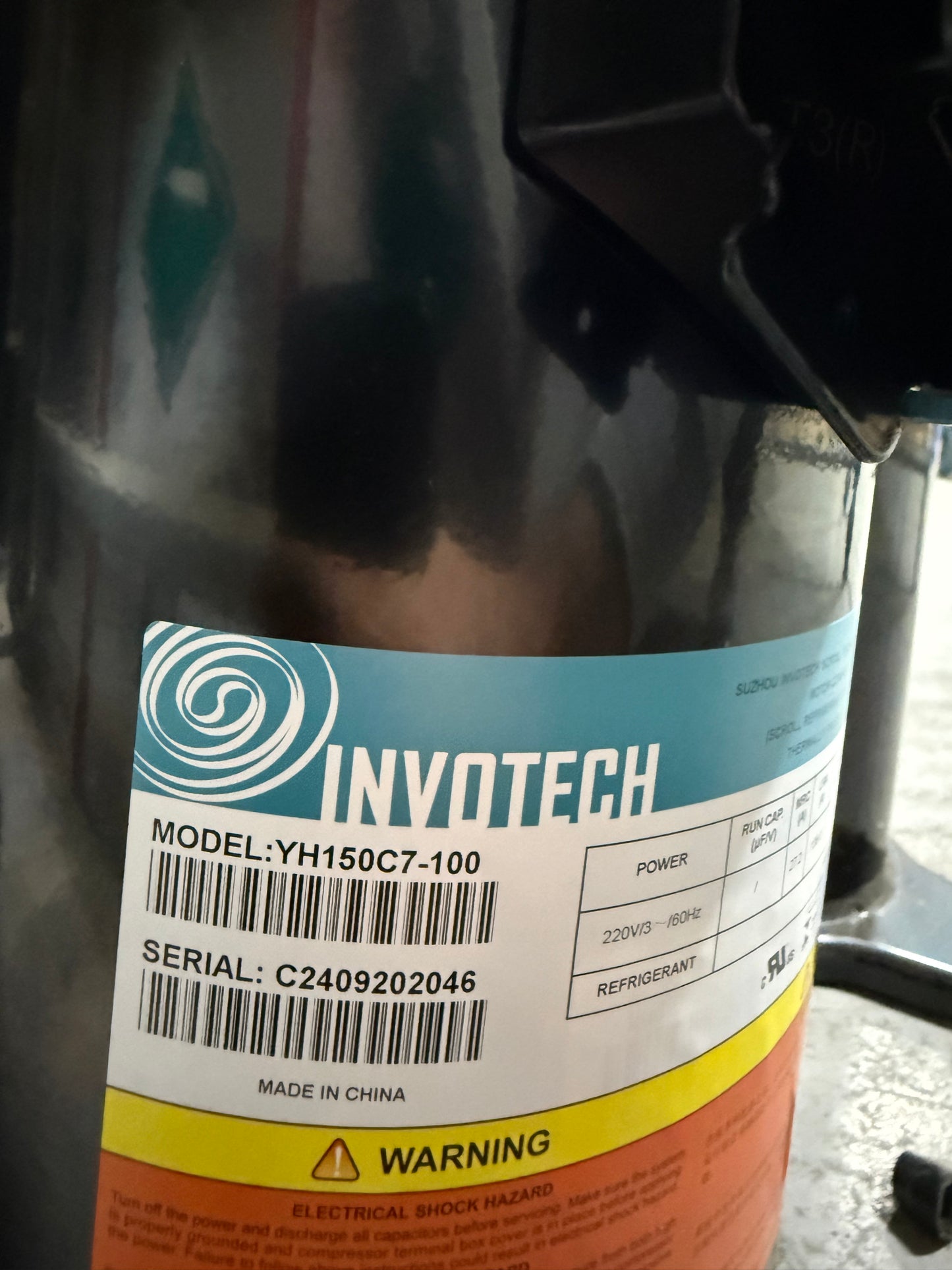 YH150C7-100 Invotech Refrigeration Compressor