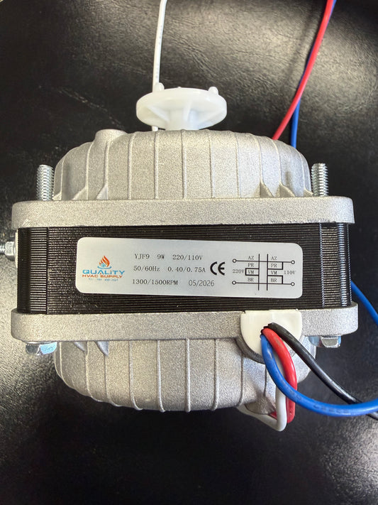 9 Watts Mulit-Voltage Pole Shaded Motor 110/220V
